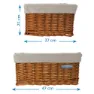 Brn Maxi Wicker Korb, Brown, One Size