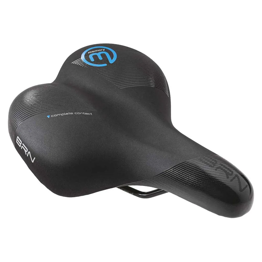 Brn Memory Foam Donna Sattel, Black, 195mm