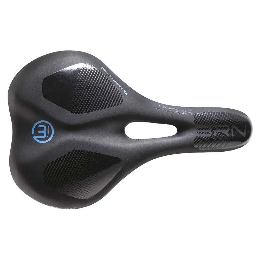 Brn Memory Foam Flow Sport Sattel, Black, 170mm Brn Memory Foam Flow Sport Sattel, Black, 170mm