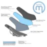 Brn Memory Foam Sattel, Black, 175mm