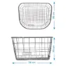 Brn Metal Frontkorb, Silver, One Size