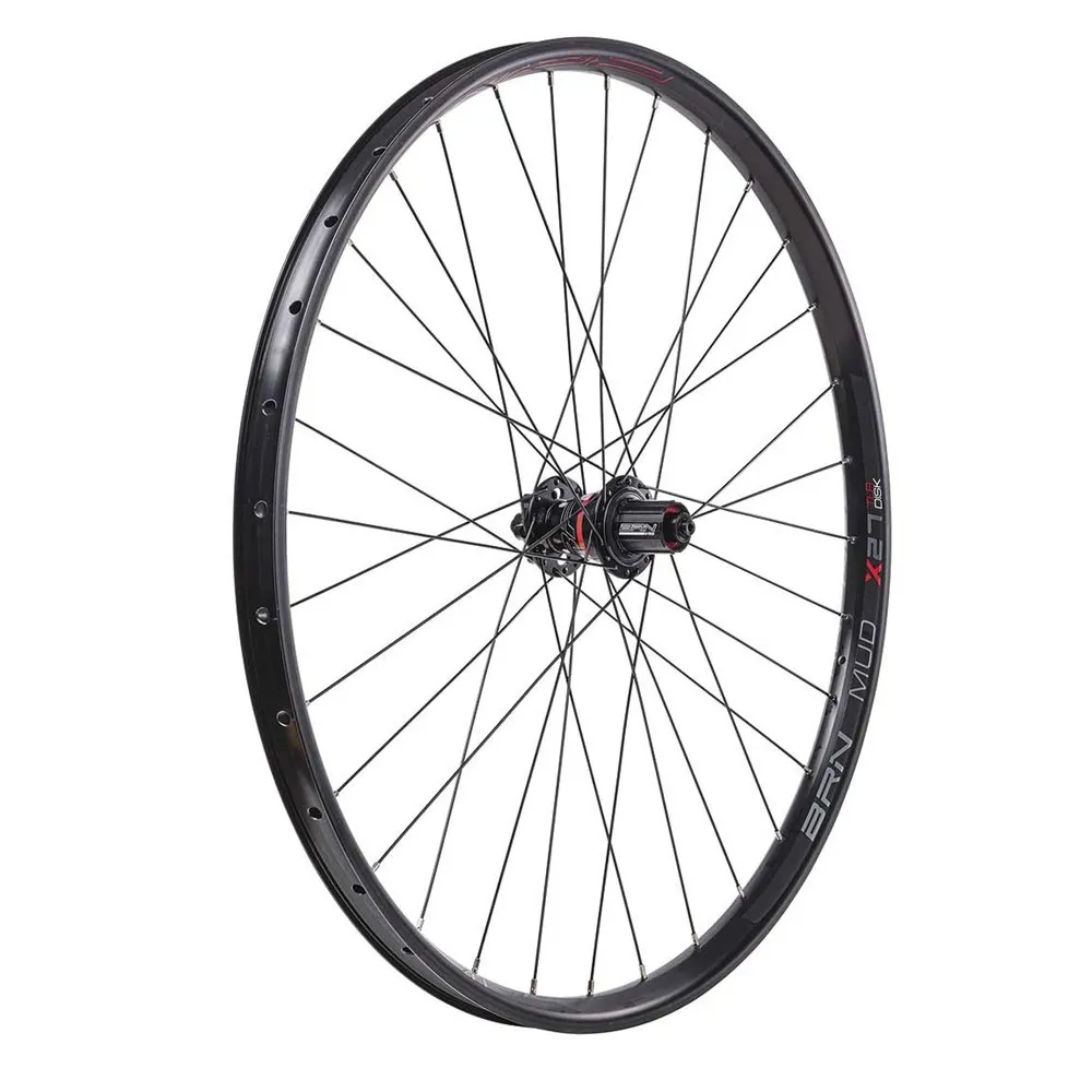 Brn Mud X30 29´´ 11s Tubeless Mtb-laufradsatz, Black, 12 x 100/12 x 135/142mm, Shimano/Sram HG Brn Mud X30 29´´ 11s Tubeless Mtb-laufradsatz, Black, 12 x 100/12 x 135/142mm, Shimano/Sram HG