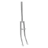 Brn Olanda Gabel, Silver, 26", Rigid