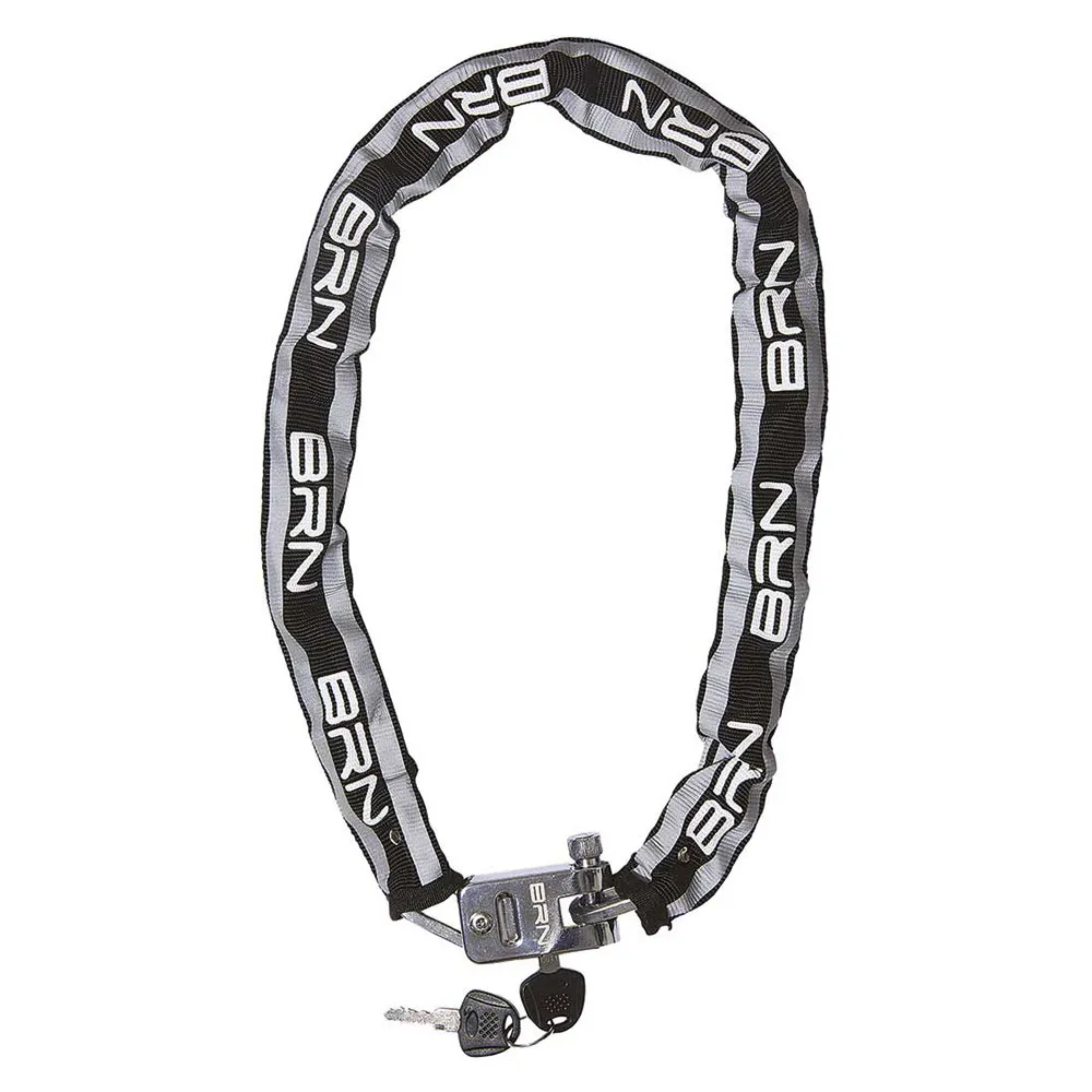 Brn Reflective Metal Kettenschloss, Black / silver, 6 x 900mm
