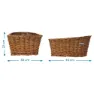Brn Sally Hinterer Korb, Brown, One Size