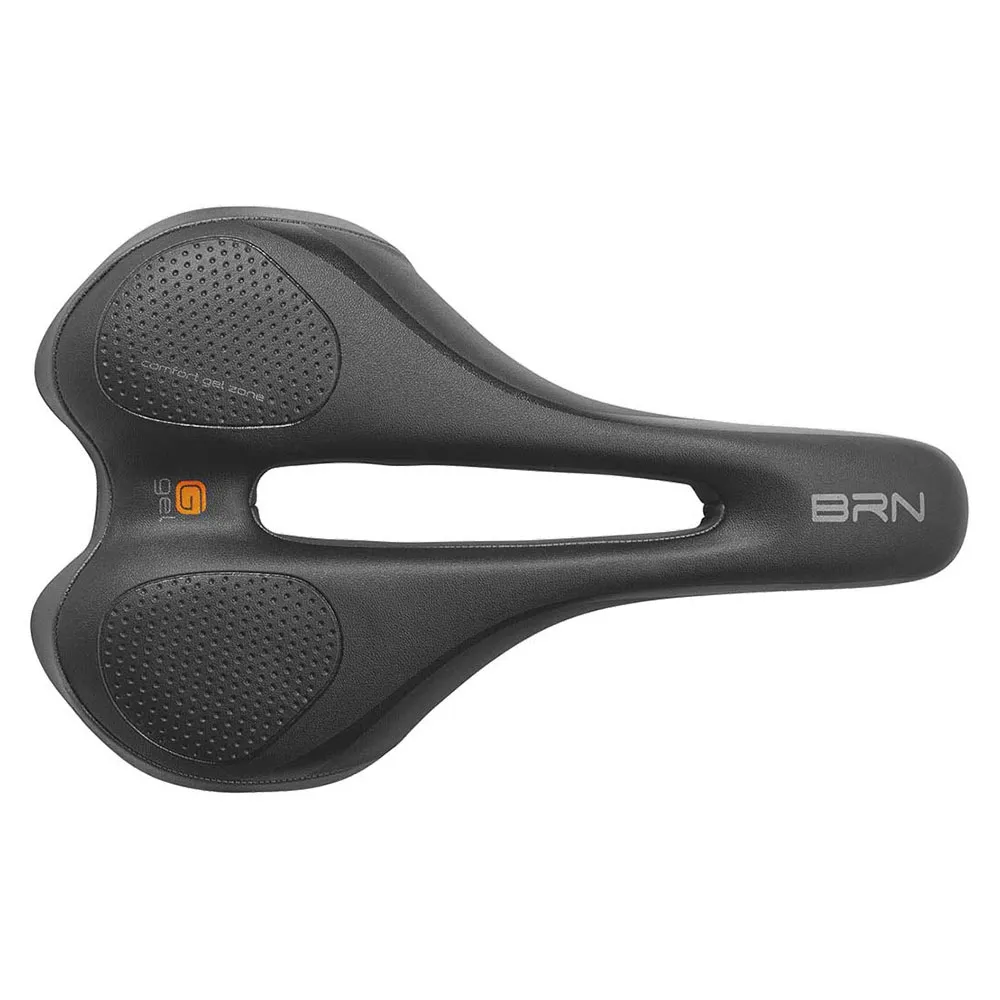 Brn Soft Gel Relax Sattel, Black / black, 175mm Brn Soft Gel Relax Sattel, Black / black, 175mm