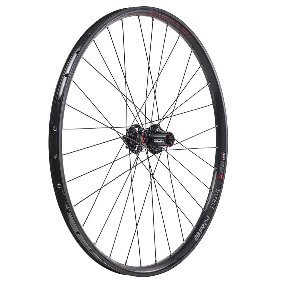 Brn Trail X25 27.5´´ 12s Tubeless Mtb-laufradsatz, Black, 12 x 100/12 x 135/142mm, Shimano/Sram HG Brn Trail X25 27.5´´ 12s Tubeless Mtb-laufradsatz, Black, 12 x 100/12 x 135/142mm, Shimano/Sram HG