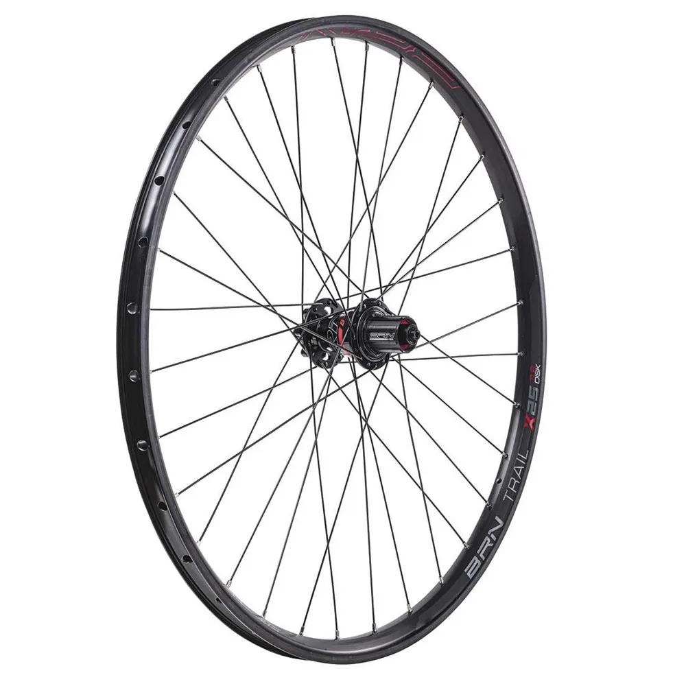 Brn Trail X25 27.5´´ 8/11s Tubeless Mtb-laufradsatz, Black, 12 x 100/12 x 135/142mm, Shimano/Sram HG Brn Trail X25 27.5´´ 8/11s Tubeless Mtb-laufradsatz, Black, 12 x 100/12 x 135/142mm, Shimano/Sram HG