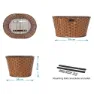 Brn Vintage Eco Leather Oval Korb