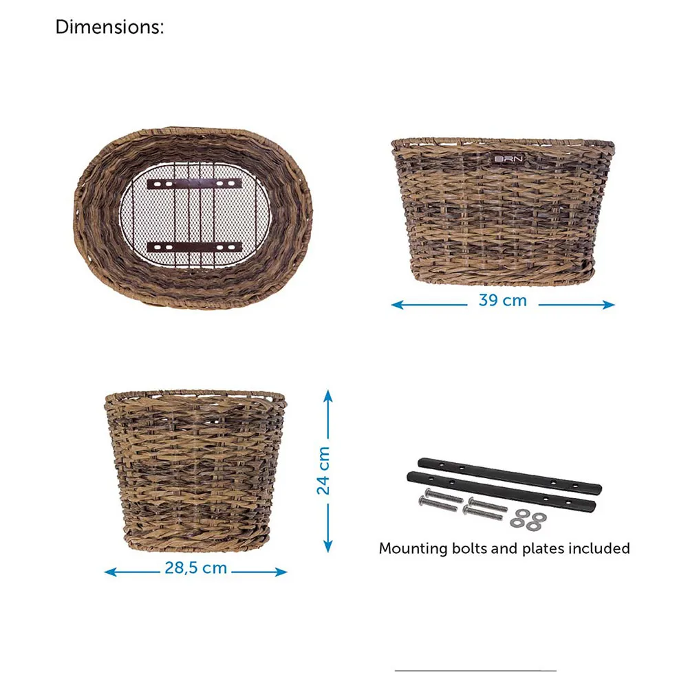 Brn Vintage Oval Eco Rattan Korb Brn Vintage Oval Eco Rattan Korb