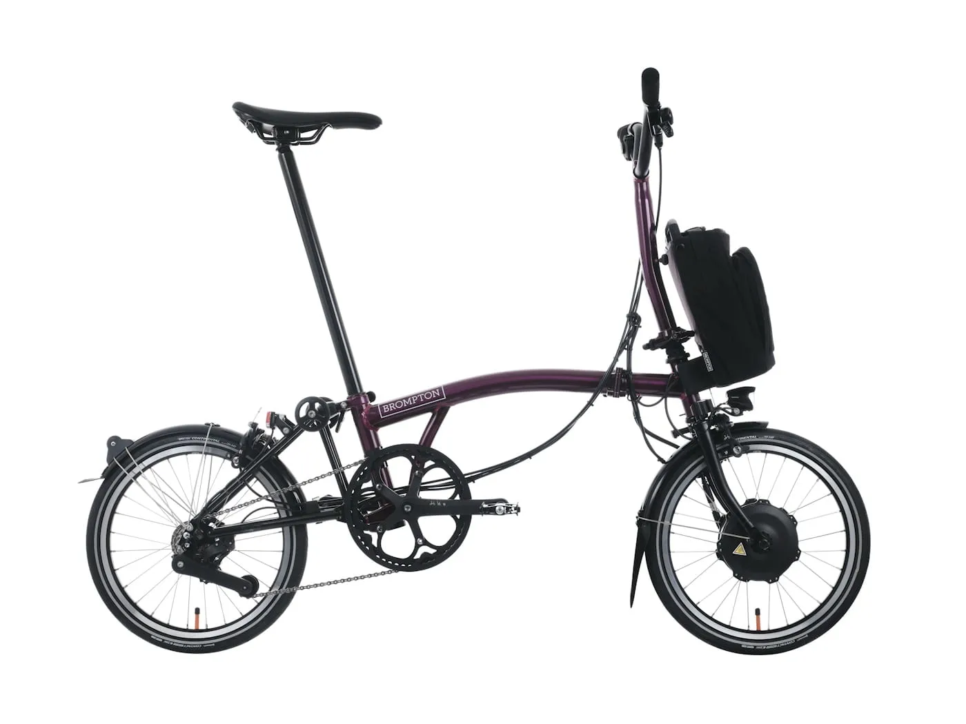 Brompton P-Line Electric Urban 4-speed - Typ M - 16 Zoll 300Wh 4K Faltrad, Lila, Unisize Brompton P-Line Electric Urban 4-speed - Typ M - 16 Zoll 300Wh 4K Faltrad, Lila, Unisize