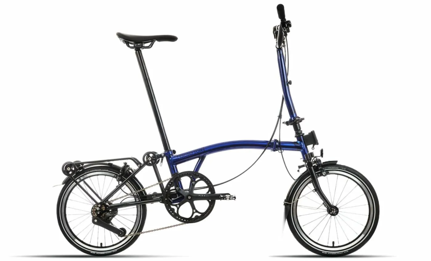 Brompton P-Line Explore - Typ H - 16 Zoll 12K Faltrad + Toolkit, Blau, Unisize Brompton P-Line Explore - Typ H - 16 Zoll 12K Faltrad + Toolkit, Blau, Unisize