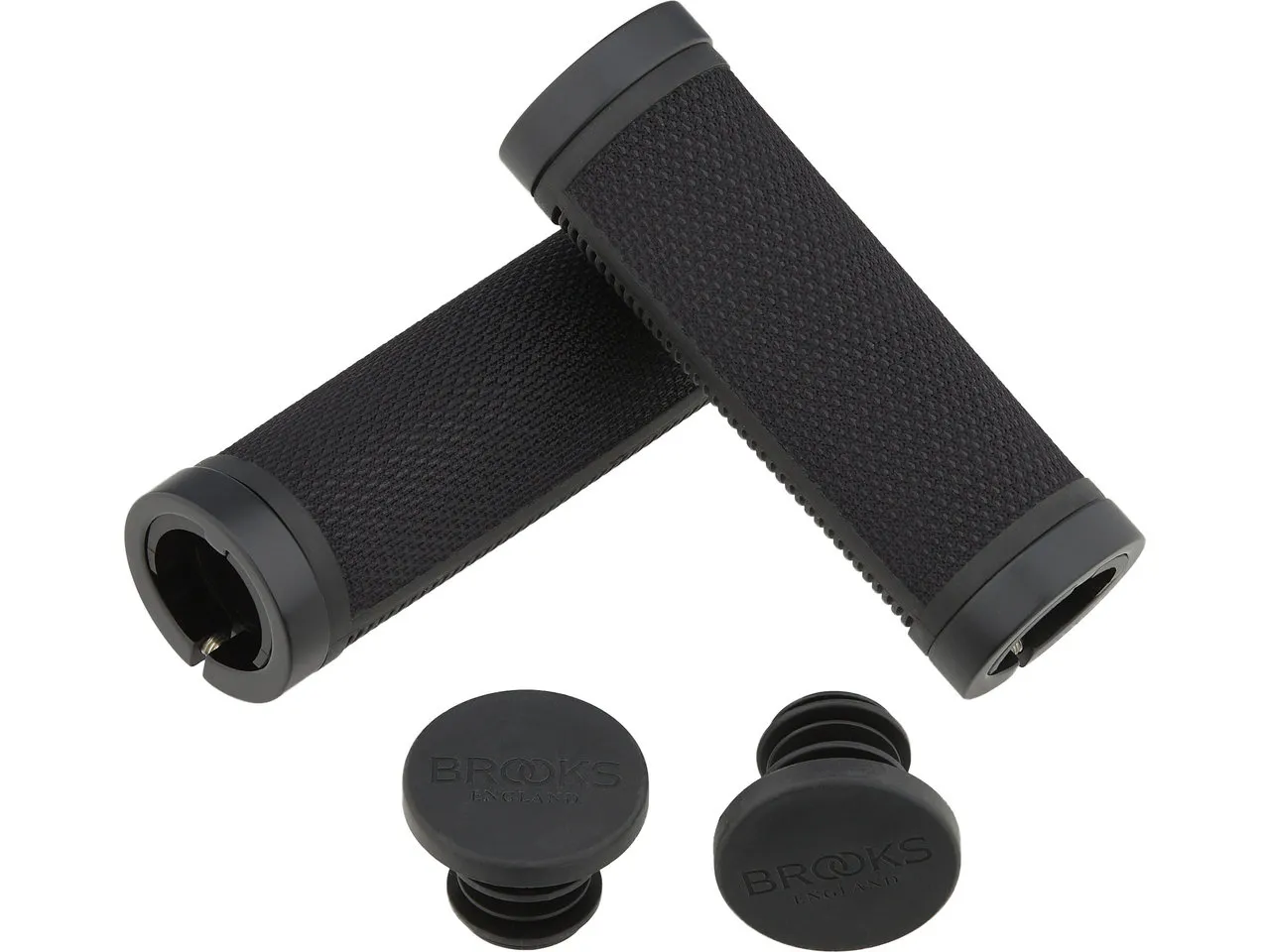 Brooks Cambium Rubber Lenkergriffe für Drehgriffschalter beidseitig, Black, 100 / 100mm