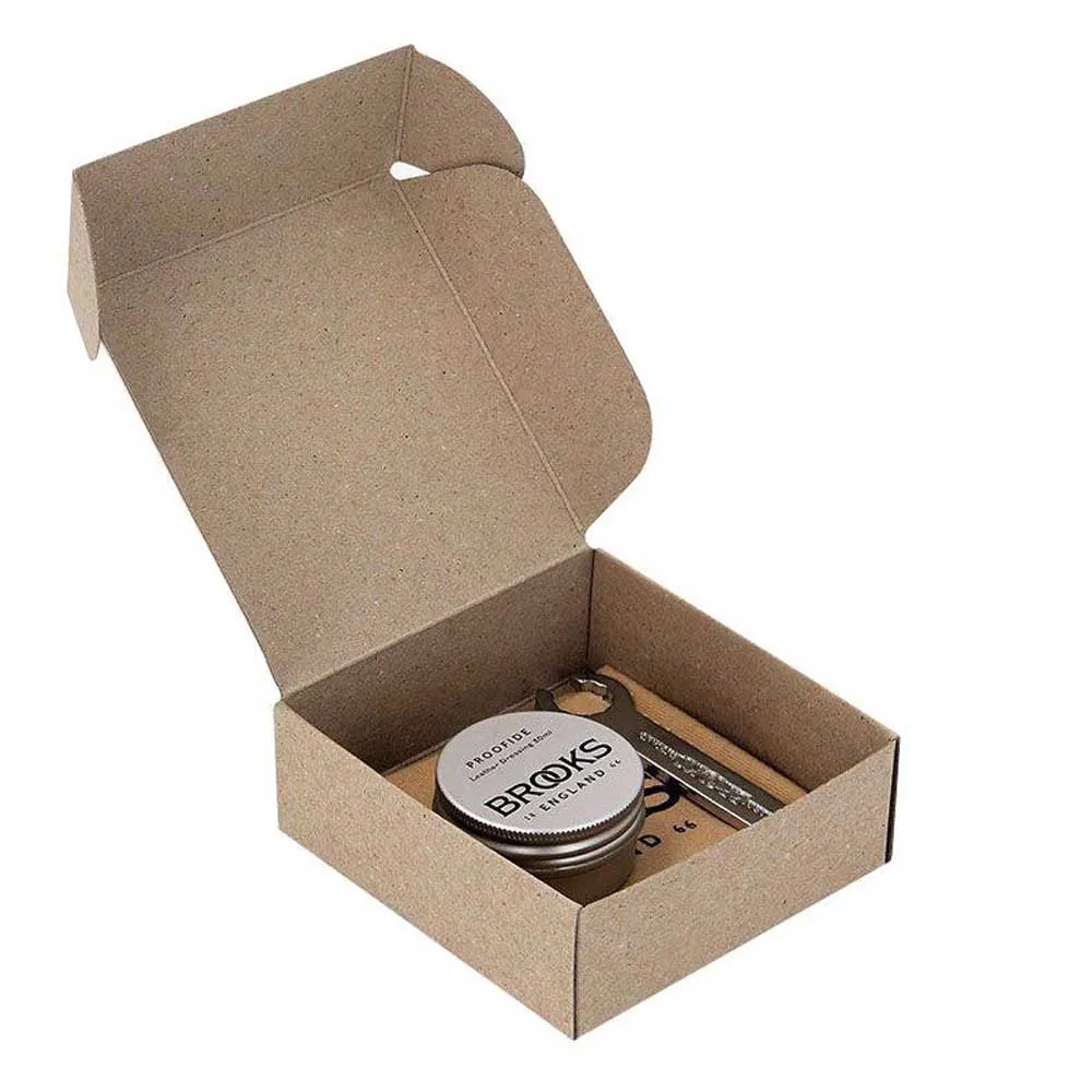 Brooks Leder Sattelset, Silver, One Size Brooks Leder Sattelset, Silver, One Size