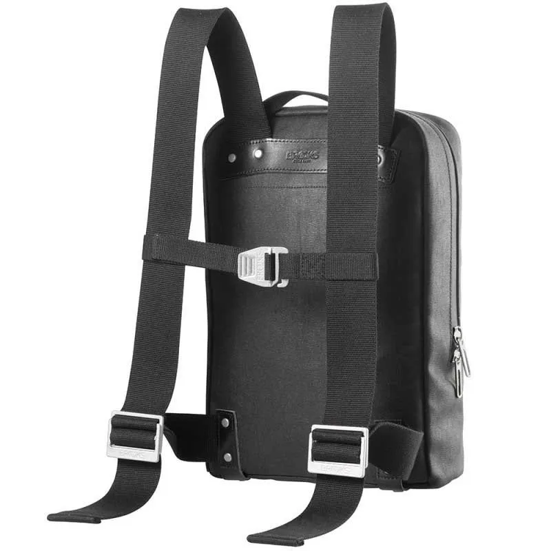 Brooks Pickzip Cotton Canvas 10l Rucksack, Black, One Size Brooks Pickzip Cotton Canvas 10l Rucksack, Black, One Size