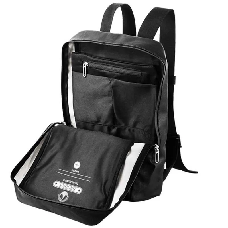 Brooks Pickzip Cotton Canvas 10l Rucksack, Black, One Size Brooks Pickzip Cotton Canvas 10l Rucksack, Black, One Size