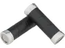 Brooks Slender Leder Lenkergriffe für Drehgriffschalter beidseitig, Black, 100mm / 100mm