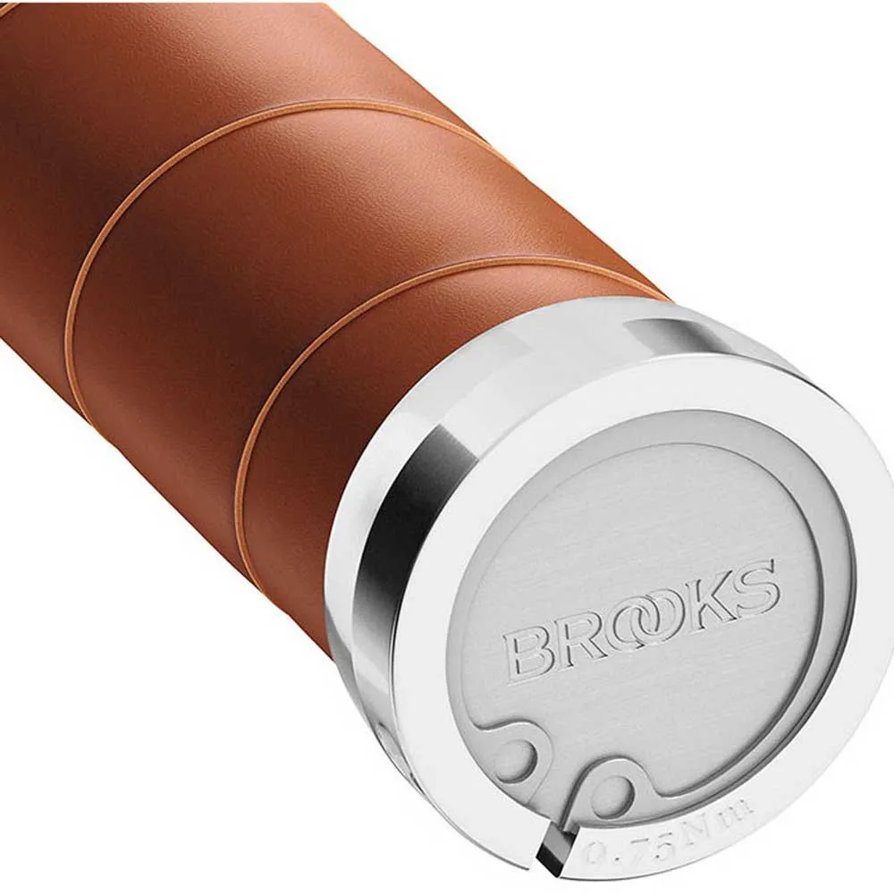 Brooks Slender Leder Lenkergriffe für Drehgriffschalter beidseitig Mod. 2023 Brooks Slender Leder Lenkergriffe für Drehgriffschalter beidseitig Mod. 2023
