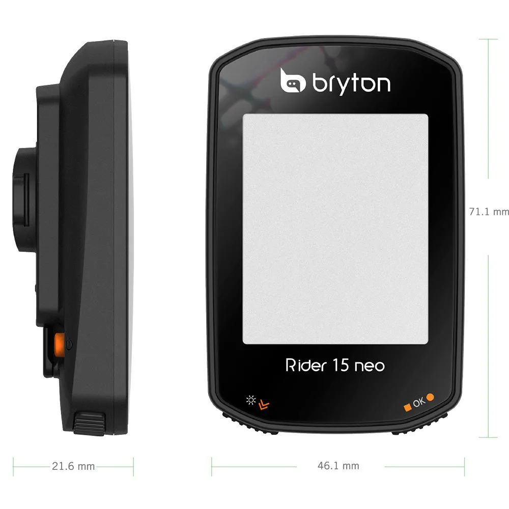 Bryton Rider 15 Neo C Fahrradcomputer, Black, One Size Bryton Rider 15 Neo C Fahrradcomputer, Black, One Size