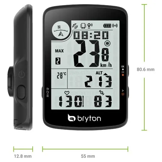 Bryton Rider 17e Fahrradcomputer Refurbished, Black, One Size Bryton Rider 17e Fahrradcomputer Refurbished, Black, One Size