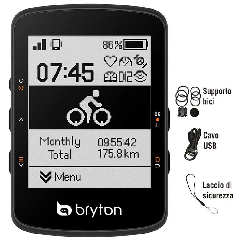 Bryton Rider 460e Fahrradcomputer, Black, One Size Bryton Rider 460e Fahrradcomputer, Black, One Size