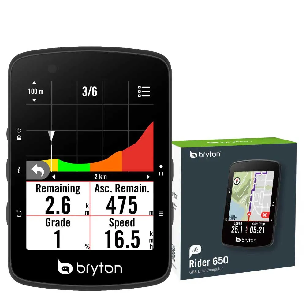 Bryton Rider 650 T Fahrradcomputer, Black, One Size Bryton Rider 650 T Fahrradcomputer, Black, One Size