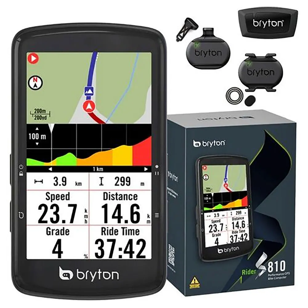Bryton Rider S810 T Fahrradcomputer, Black, One Size Bryton Rider S810 T Fahrradcomputer, Black, One Size