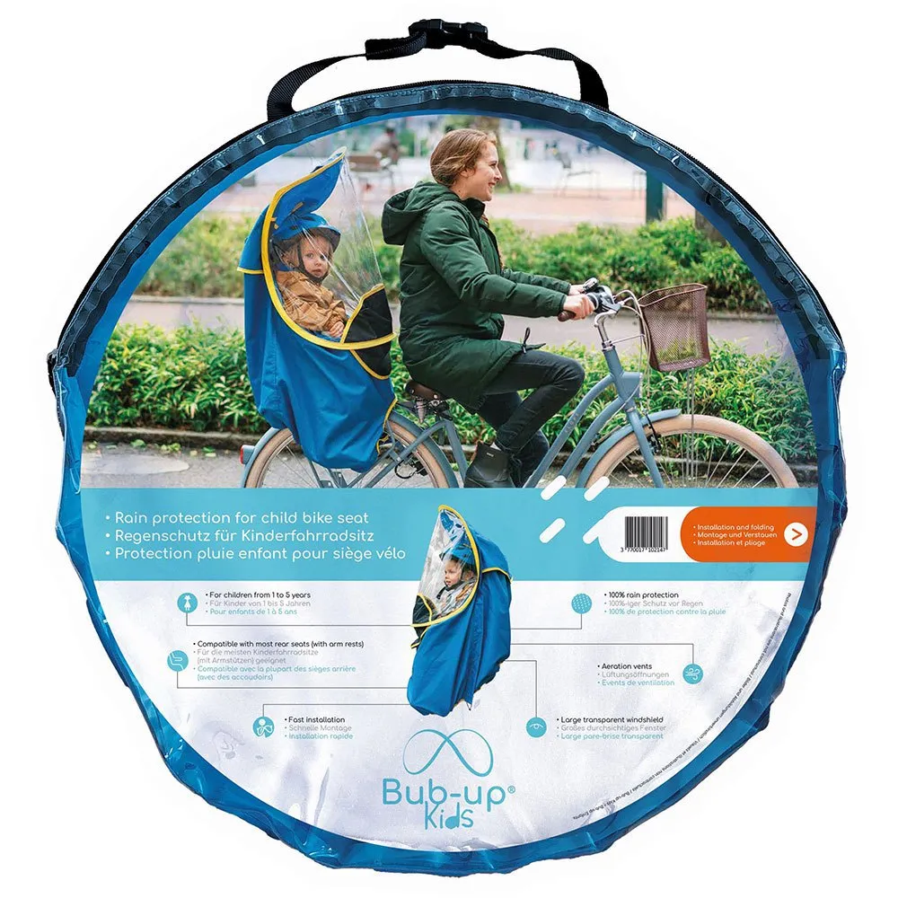 BUB-UP Kids Child Bike Seat Regenschutz, Blue, One Size BUB-UP Kids Child Bike Seat Regenschutz, Blue, One Size