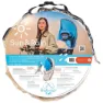 BUB-UP Sonnenschutz Und Regenschutz Für Kinderfahrradsitz, Blue / white, One Size