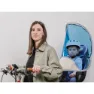 BUB-UP Sonnenschutz Und Regenschutz Für Kinderfahrradsitz, Blue / white, One Size