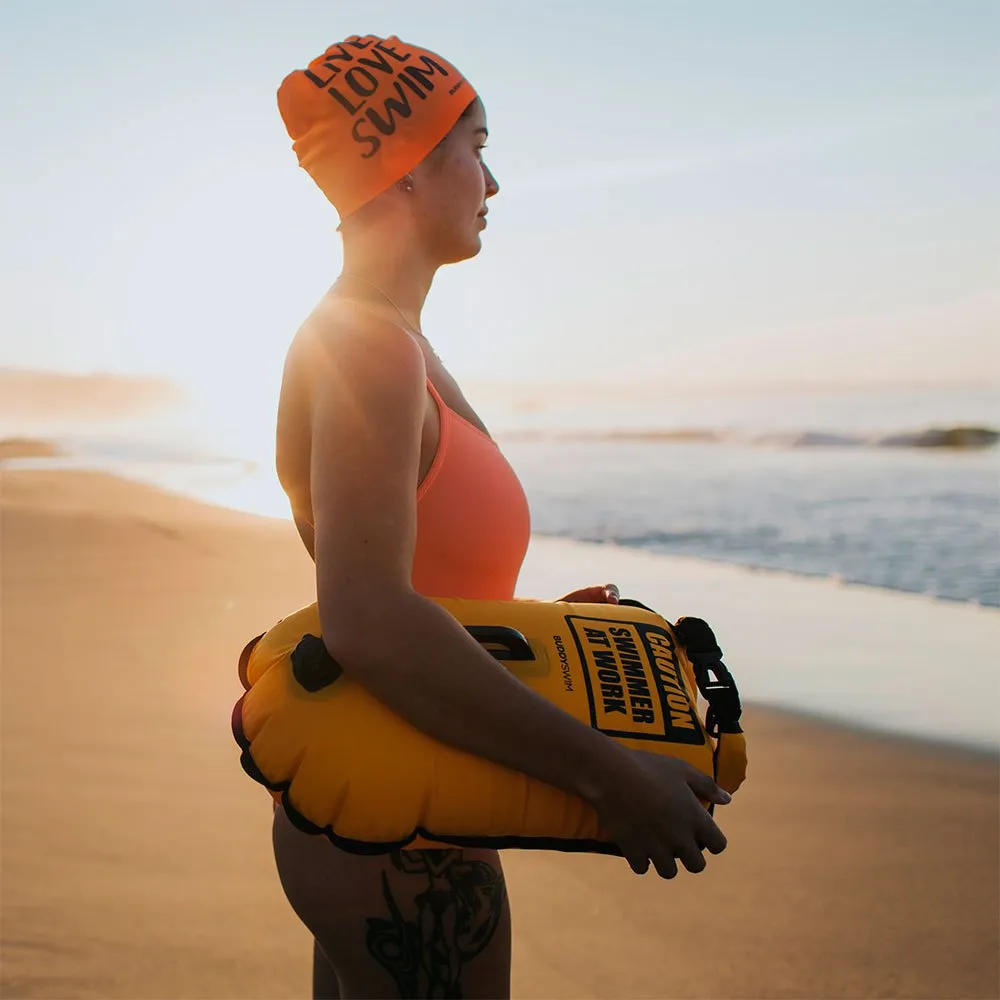 Buddyswim Caution Swimmer At Work Boje 20l unisex, Yellow