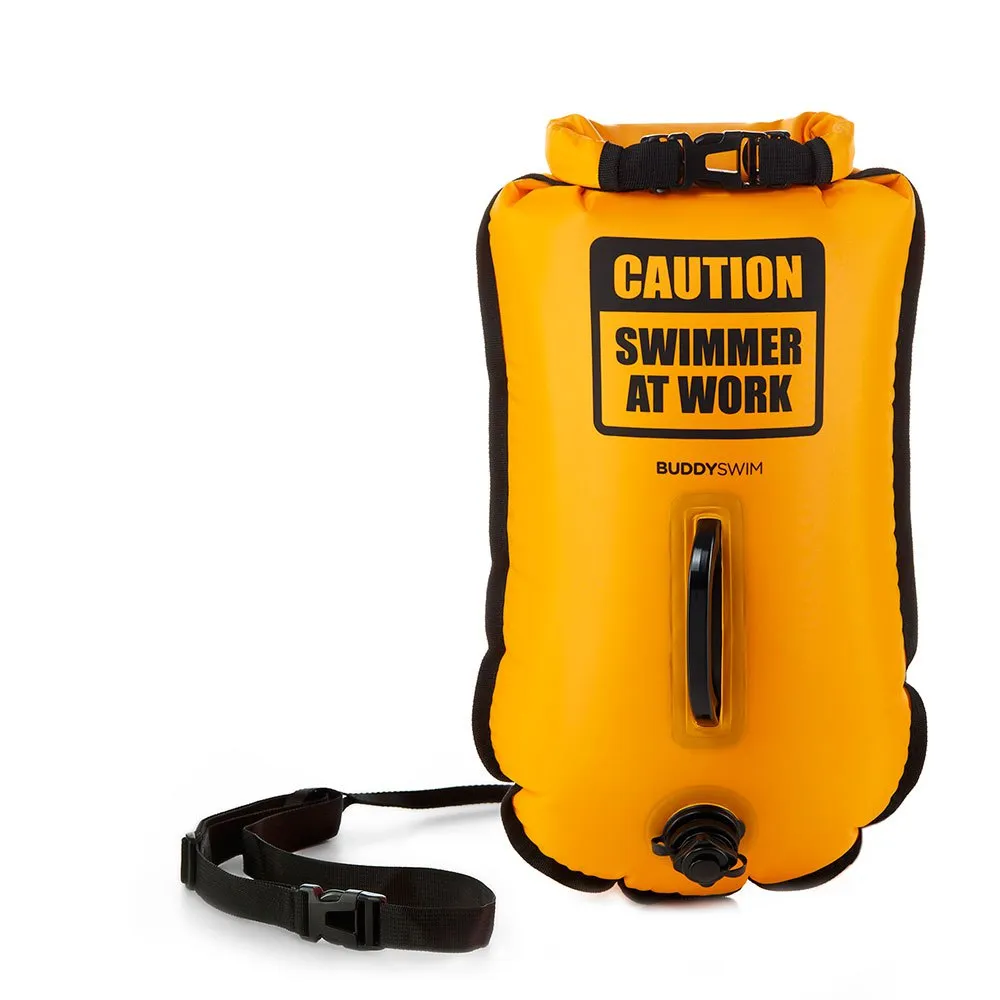 Buddyswim Caution Swimmer At Work Boje 20l, Yellow Buddyswim Caution Swimmer At Work Boje 20l, Yellow