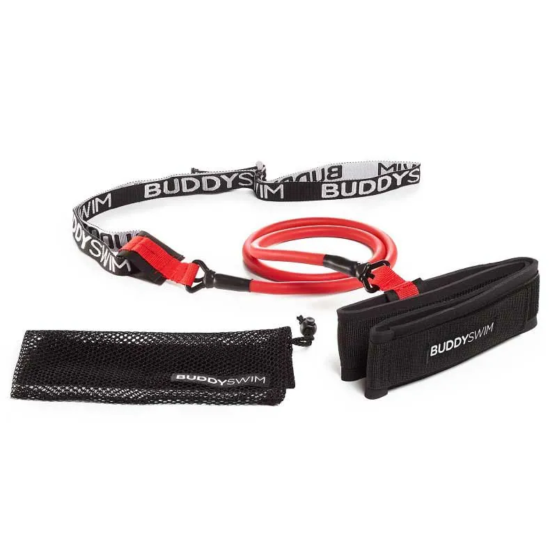 Buddyswim Kurzer Schwimmgürtel Für Geschwindigkeitstraining unisex, Black / red