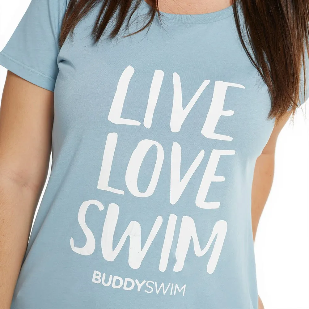 Buddyswim Live Love Swim Kurzarm-t-shirt male