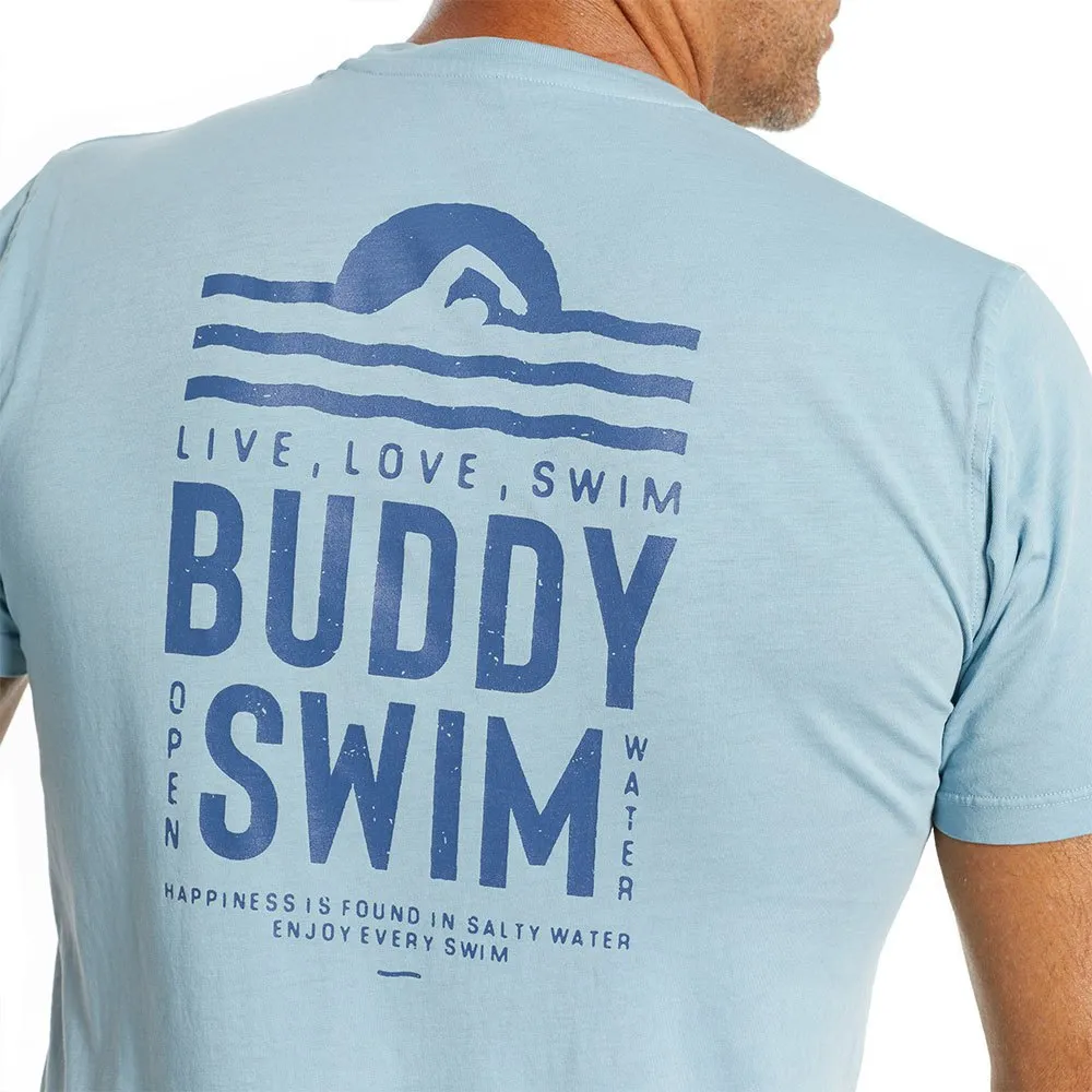 Buddyswim Open Water Kurzarm-t-shirt male, Sunset blue, S Buddyswim Open Water Kurzarm-t-shirt male, Sunset blue, S
