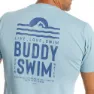 Buddyswim Open Water Kurzarm-t-shirt male, Sunset blue, S