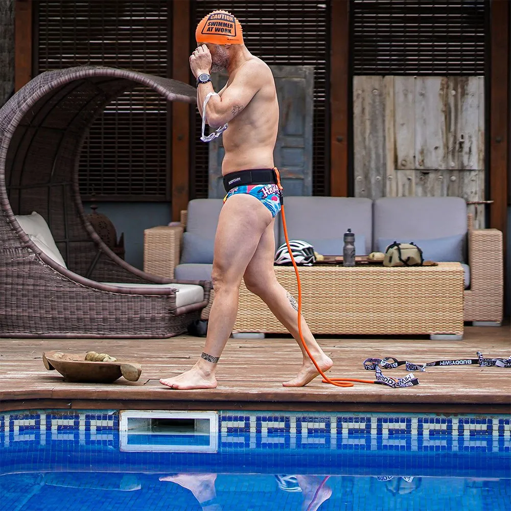 Buddyswim Stationärer Schwimmtrainingsgürtel unisex, Orange / black