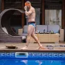 Buddyswim Stationärer Schwimmtrainingsgürtel unisex, Orange / black