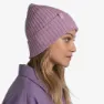 Buff Merino Wool Knit Mütze, Norval pansy