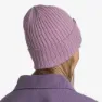 Buff Merino Wool Knit Mütze, Norval pansy