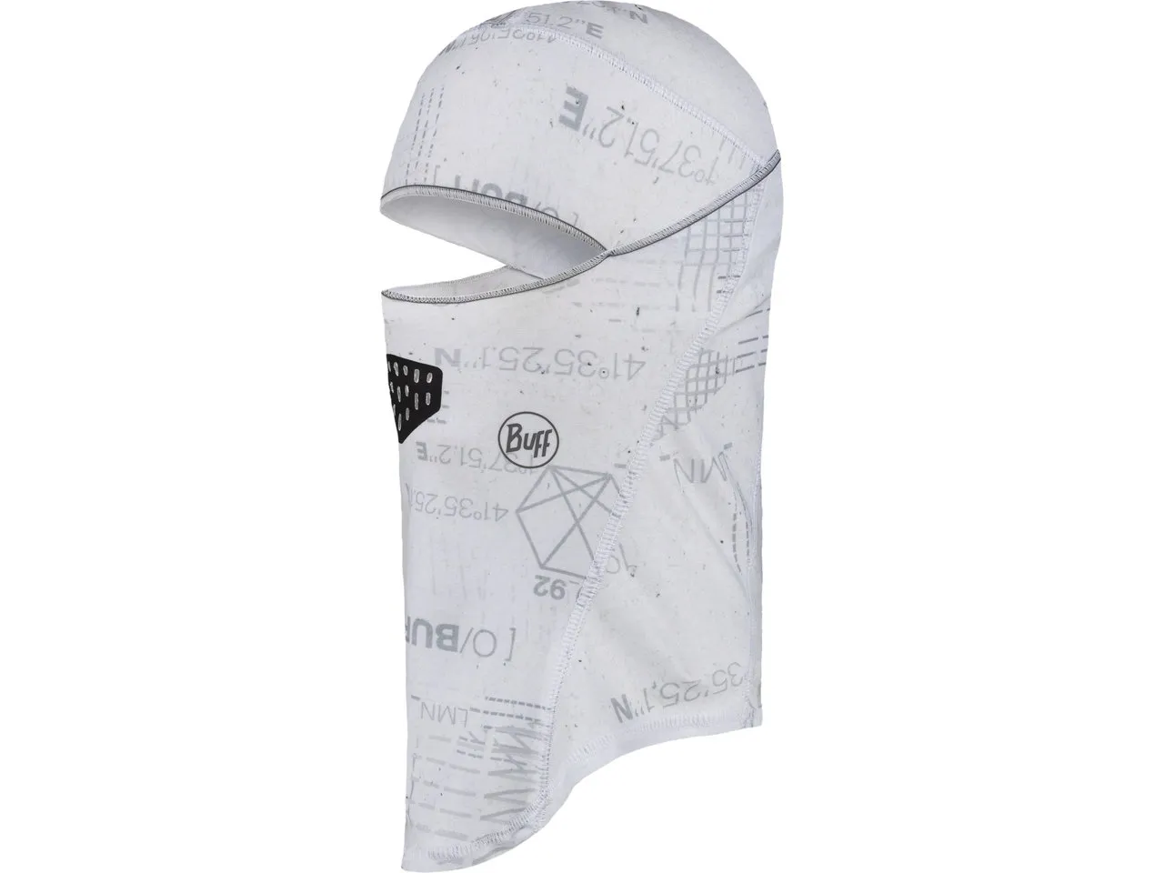 Buff ThermoNet Hinged Balaclava Sturmhaube, Grau