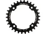 Burgtec 94 mm BCD E-Bike Stahl Thick Thin Kettenblatt, Schwarz