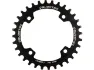 Burgtec 94 mm BCD E-Bike Stahl Thick Thin Kettenblatt, Schwarz