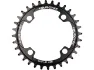 Burgtec 94 mm BCD Thick Thin Kettenblatt für SRAM X01/X1/GX-1000/GX Eagle/NX, Schwarz