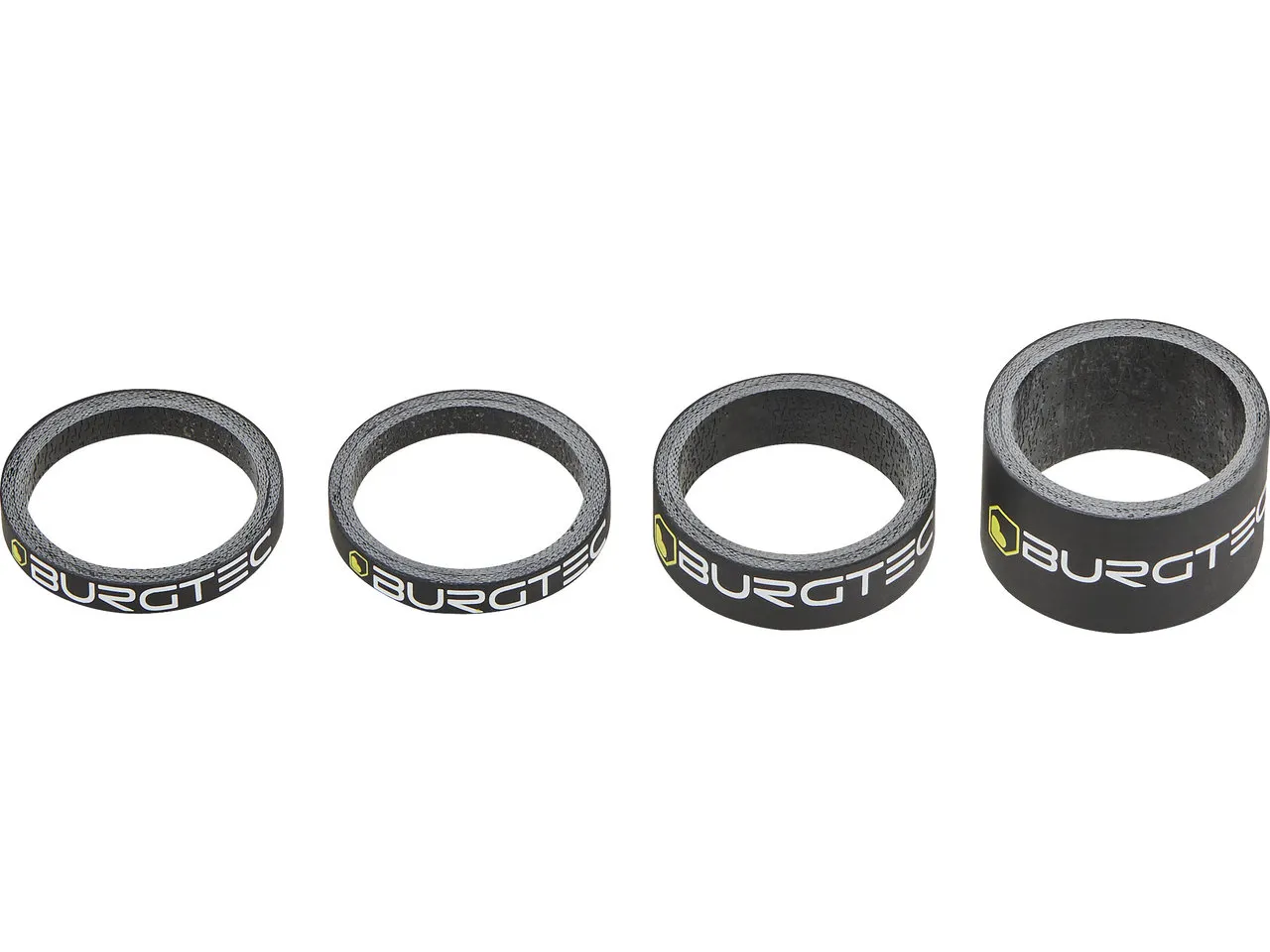 Burgtec Carbon Vorbau Spacer Kit, Schwarz, one_size Burgtec Carbon Vorbau Spacer Kit, Schwarz, one_size