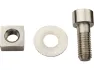 Burgtec Fox Boost 2021+ Gabelachse Titanium Mutter und Schraube