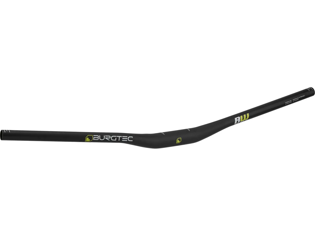 Burgtec Ride Wide DH 35 22.5 mm Riser Lenker, Black, 35mm, 800mm Burgtec Ride Wide DH 35 22.5 mm Riser Lenker, Black, 35mm, 800mm
