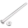 Burgtec Santa Cruz Hintere Steckachse, Rhodium silver, 12 x 168.5mm
