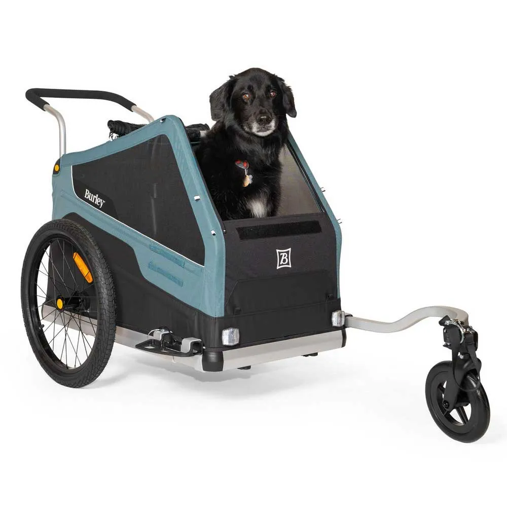 Burley Bark Ranger Xl Mod22 Fahrradanhänger, Black / blue, Max 45kg Burley Bark Ranger Xl Mod22 Fahrradanhänger, Black / blue, Max 45kg