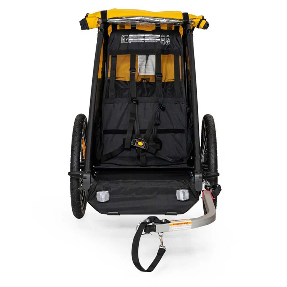 Burley Bee Single Seater Trailer, Black / yellow, Max 34kg Burley Bee Single Seater Trailer, Black / yellow, Max 34kg